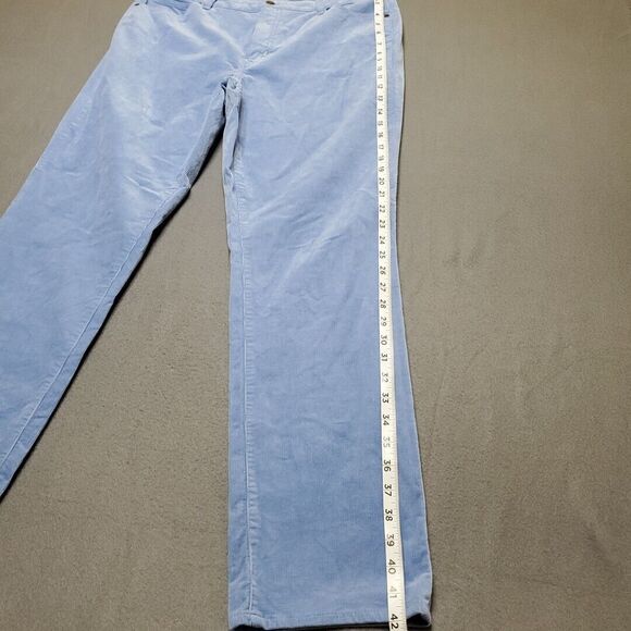 Talbots Pants Womens 14 Blue Corduroy Trousers Fall Teacher Career Work Party - Picture 3 of 15